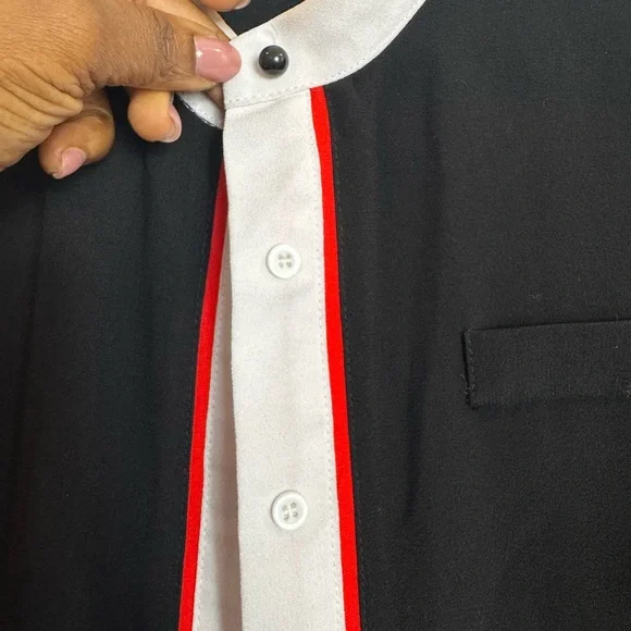 Black Athleisure Stripe Pant Set | Sporty Chic Outfit | US L - Picture 6 of 14